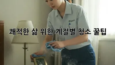 쾌적한 삶 위한 계절별 청소 꿀팁